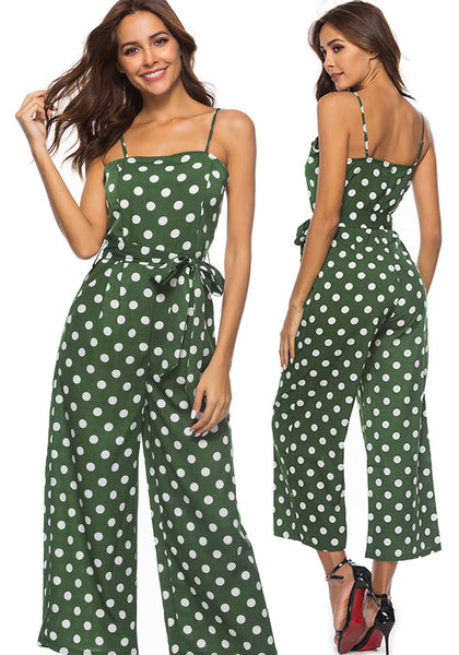 Women's Summer Sexy Spaghetti Strap Sleeveless Long Pants Casual Jumpsuit Rompers