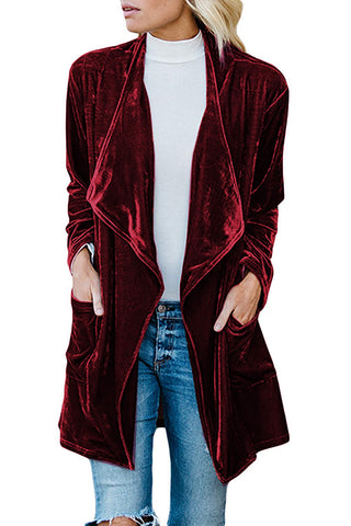 burgundy velvet jacket
