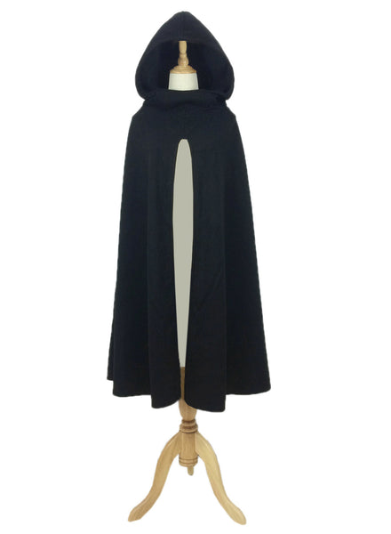 black hooded cape womens